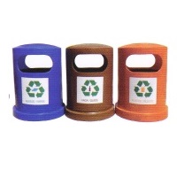 Plastic recycle bins