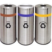 stainless steel recycle bins